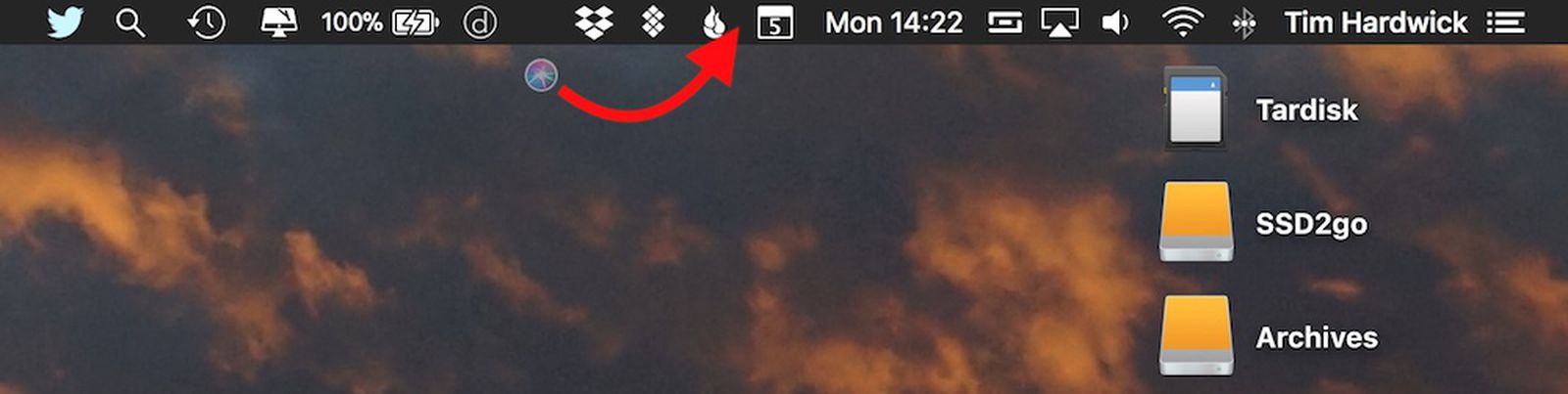 Mac Status Bar App Removal Showes Cursur Location